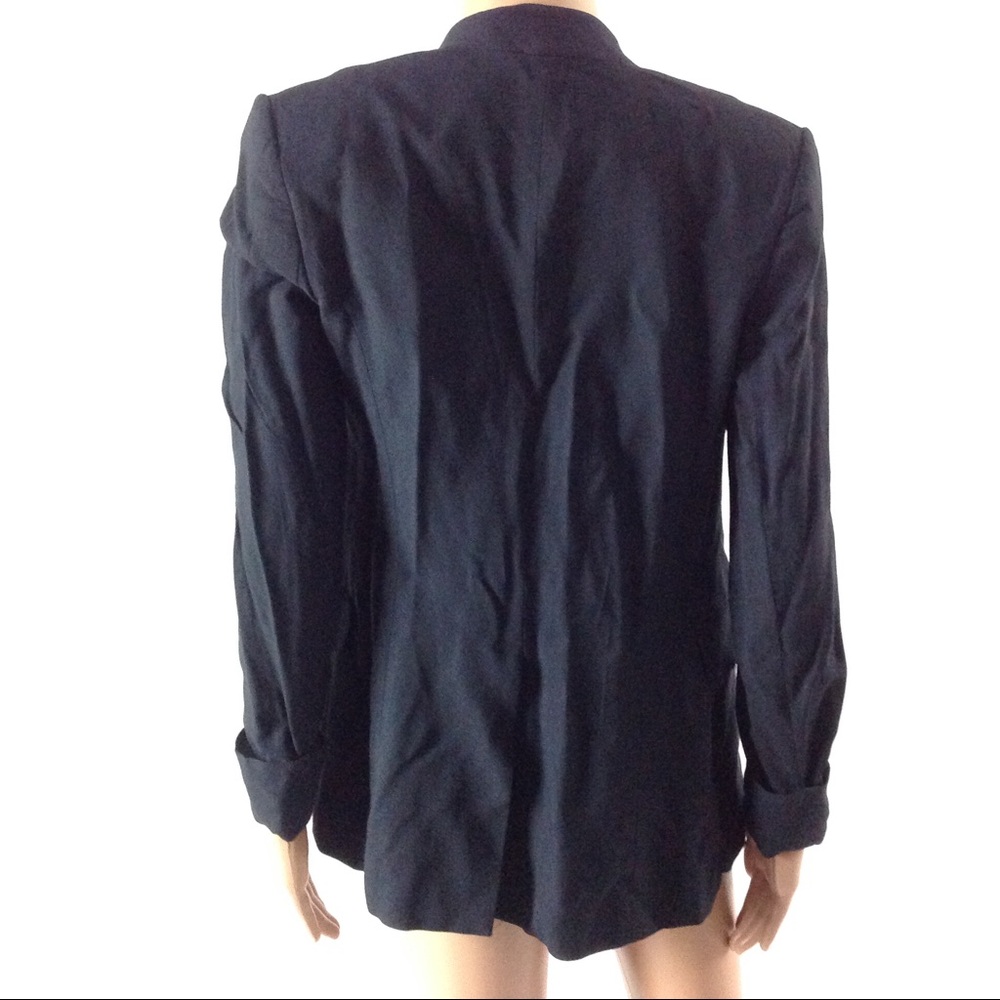 Theory Open Front Blazer Size 2 Black - image 2